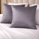 Set 2 fete de perna albastre 70x70 cm din bumbac satinat First Choice Satin