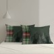 Set 2 fete de perna craciun glow bumbac 100% 50x70cm cu cabana si peisaj de iarna