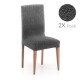 Set 2 huse scaun bielastice Premium ROC 40–50 cm bej inchis C/11 - fixare perfectă și aspect modern
