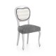 Set 2 huse scaun elastice (sezut) jacquard, Iria, C/8 Bordo