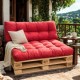 Set perne paleti gradina albastru saltea spatar canapea