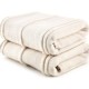 Set 2 prosoape bumbac 100% microcoton gri inchis 75x150 cm, Hobby Home, Arden cu dungi in relief
