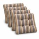 Set 4 perne scaun 40x40x7 cm, dungi multicolore