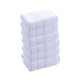 Set 6 prosoape albe 50x90 cm, bumbac Pakistan, 550 g/mp, moi și absorbante