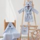 Set de baie pentru bebeluși Cotton Box Unicorn, inclusiv halat roz cu glugă, prosop și bavețică cu motiv de unicorn