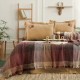 set cuvertura Floransa maro caramiziu 240x260cm Saheser Home