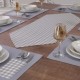 Set de masa Moena cu napron si 6 servete, design verde carouri