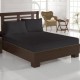 Set husa de pat cu elastic si 2 fete perna, bumbac poliester, 160x200cm, gri