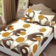 Set husa de pat cu elastic finet fluturi roz 160x200cm