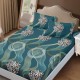 Set husa de pat cu elastic finet flori cu funde 160x200cm