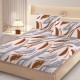 Set husa pat finet 160x200 cm cu elastic stelute pe fundal albastru si 2 fete de perna asortate, fabricat in Romania