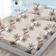 Set husă finet 160x200 cm cu elastic și 2 fețe de pernă, model flori vintage și fluturi pe fond crem