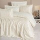 Set lux cuvertura jacquard cappuccino 250x260cm, model Silva, Cotton Box