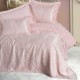 Set lux cuvertura jacquard crem 250x260cm, model Silva, Cotton Box