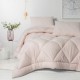 Set pilota iarna Softwash Cotton Box Stone bej cu cearsaf si 2 fete de perna