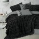 Set Premium Pat Dublu cu Cuvertura crem și Lenjerie kaki Luke Cream