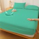 Set protectie matlasata impermeabila cu elastic pentru saltea 180x200 cm  si 2 fete perna 50x70cm Verde Menta