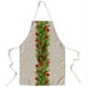 Sort de bucatarie Craciun cu crengute decorative, bumbac 100%, Tisa