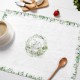 Lenjerie de pat dublu Cotton Club Gizmo cu design de iepurași, în alb, pentru un decor primăvăratic în dormitor