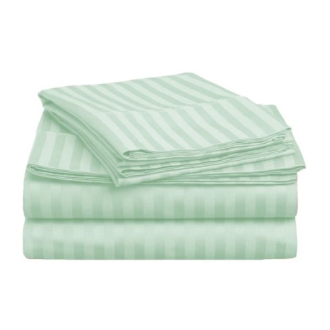 Cearceaf de pat damasc 350x350cm, verde menta