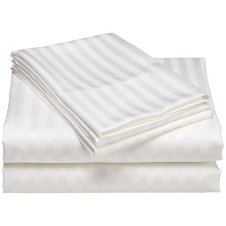 Cearceaf de pat damasc bbc100%  dunga 2,5cm dimensiunea 160x260cm