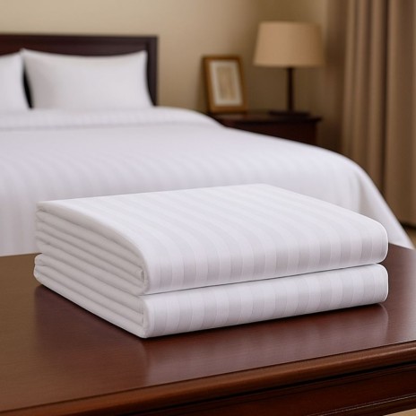 cearceaf pat damasc hotelier alb 240x260 dungi 3cm