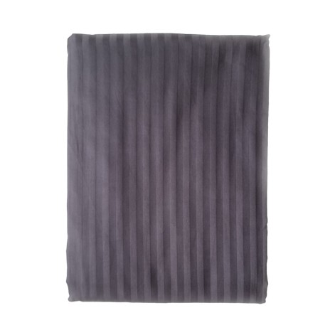 Cearceaf pilota bumbac satinat 200x220cm, Nazenin Home, Line Antracit