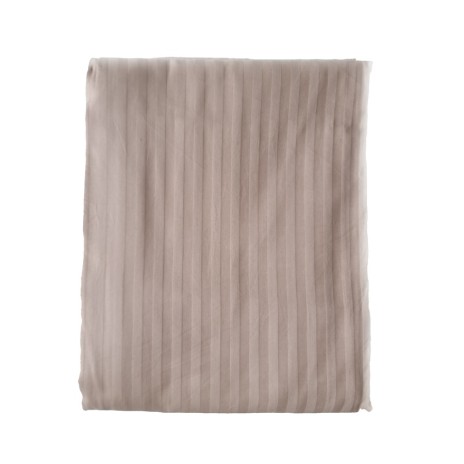 Cearceaf pilota bumbac satinat 200x220cm, Nazenin Home, Line Bej
