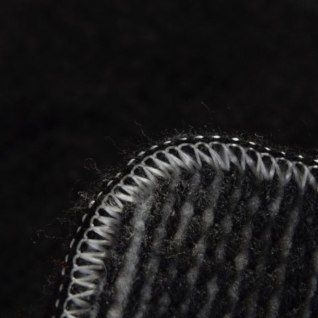 Covoras baie rotund acril 90 cm Havai Negru Alessia Home