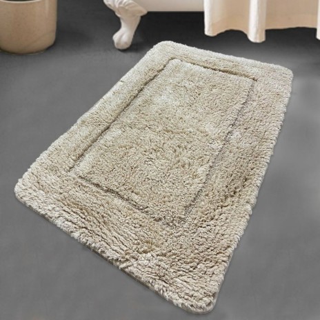 Covoras baie bumbac 80x130cm, Alessia Home, Wolle Stone