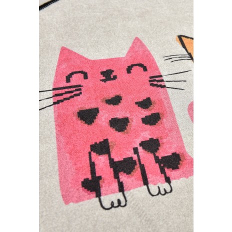 Covoras baie rotund Alessia Home Baby Cats antiderapant 100 cm