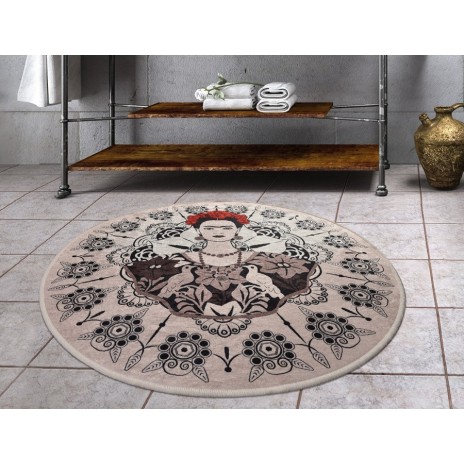 Covoras de baie, Alessia Home, Frida Round, 100 cm