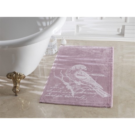 Covoras de baie 60x100cm bumbac100%, Cuckoo - Dark Lilac