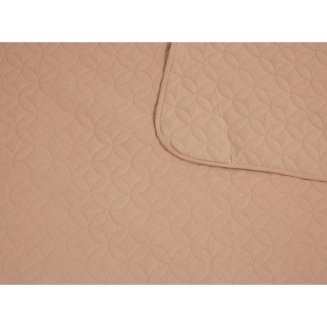 Cuvertura matlasata bumbac 100%, 240x260cm, TAC, Basic Camel(bej)