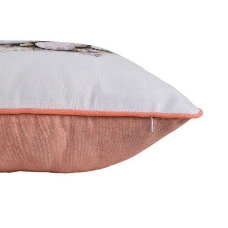 Față de pernă cu iepuraș de Paște și ouă colorate, perfectă pentru decor primăvăratic