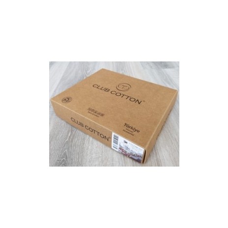 Fata de masa 140x320 cm cu imprimeu floral crem si gri Zenya, Club Cotton