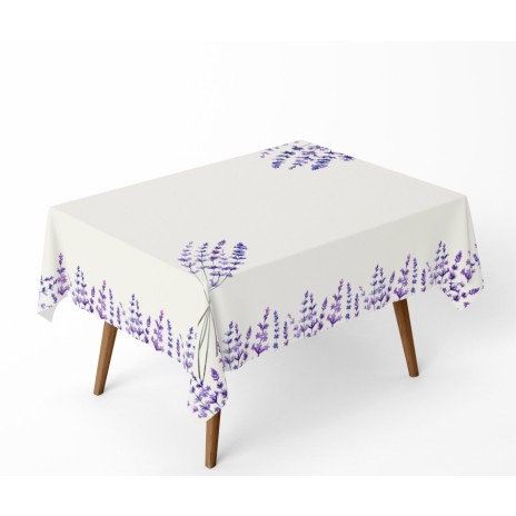 Fata de masa bumbac 100%, 140x320cm, Club Cotton, Lavanda