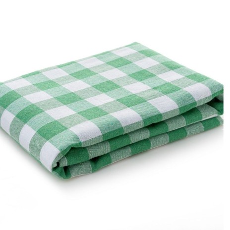 Fata de masa cu carouri alb si verde 160x220cm Kareli DC Home potrivita pentru bucatarie sau terasa