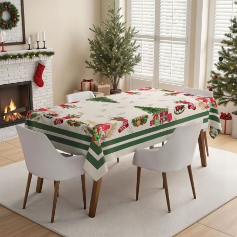 fata de masa Craciun cu cadouri Festive 160x220cm Whitney Home