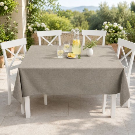 Fata de masa pentru terasa si gradina rezistenta UV 140x140 cm cappuccino Ralex Pucioasa
