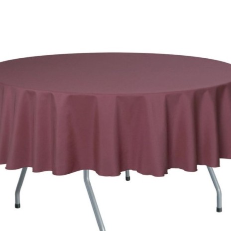 Fata de masa teflonata din bumbac rotunda, mov, diametru 140 cm, antimurdarire