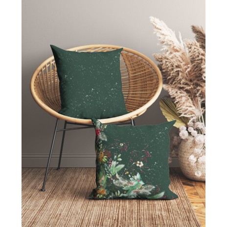 Fata de perna Craciun bumbac 45x45cm, Zeta