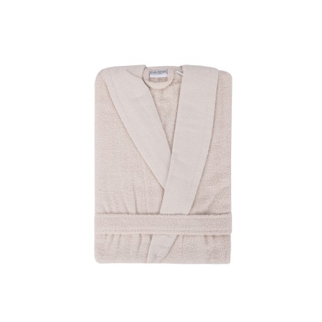 Halat baie unisex cappuccino Yade CAPA Home, marimea XL, bumbac 100% cu guler tip șal