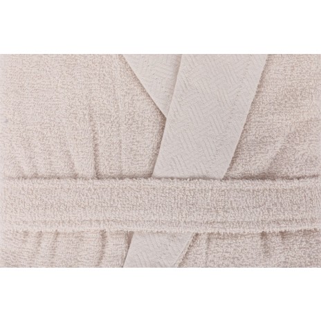Halat baie unisex cappuccino Yade CAPA Home, marimea XL, bumbac 100% cu guler tip șal