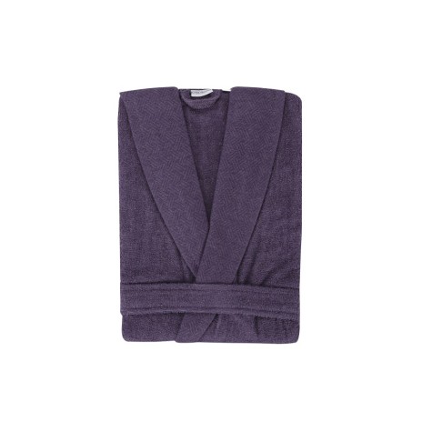 Halat baie unisex bumbac 100%, marime XL, Yade Purple