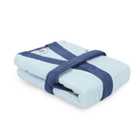 Halat de baie bumbac 100% ,Cotton Box, marime M/L, Fine - Blue, Dark Blue