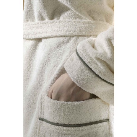 Halat de baie bumbac 100%, Story Home, L-XL, Ethan Robe Olive