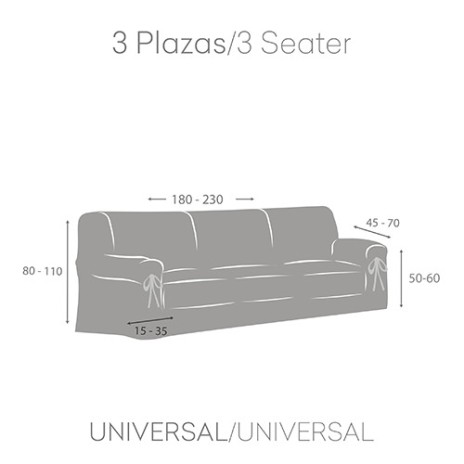 Husă Universală canapea 3 Locuri, Valeria, C5 Galben