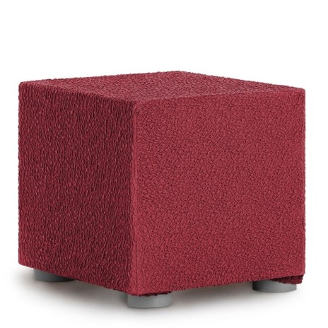 Husa bielastică pentru puf 40x40 cm, Premium ROC, C/8 Bordo – design sofisticat și protecție optimă