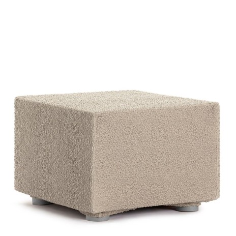 Husa bielastică pentru puf 60x60 cm, Premium ROC, C/00 Bej Deschis – protecție completă și fixare impecabilă
